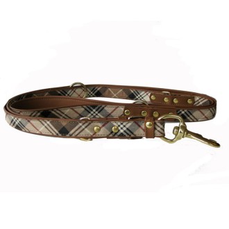 Hundehalsband London Style, Längen 45, 50, 55, 60, 65 cm, Lederhalsband